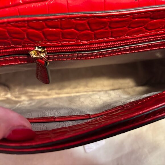 Rare Michael Kors Red Leather Handbag with matching wallet and a dust bag - Picture 7 of 16